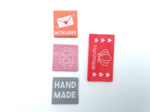 Weblabel 4er Set "Handmade Mix"