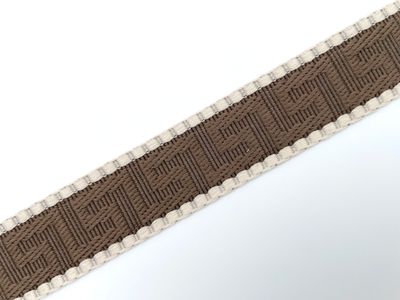 Gurtband Gurtband "Azteken Muster" 25 mm Braun