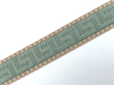 Gurtband "Azteken Muster" 25 mm Salbei