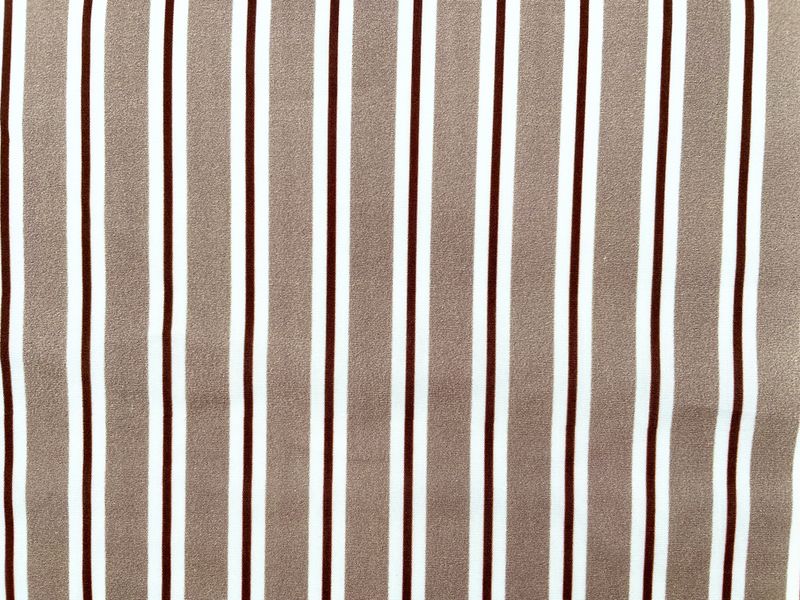 Baumwoll Popeline Streifen Taupe gestreift Baumwoll Popeline Streifen Taupe gestreift