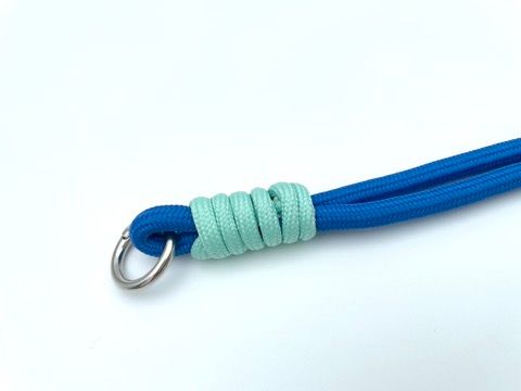 Kordel mit Karabiner Royalblau Mint