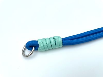 Kordel mit Karabiner Royalblau Mint