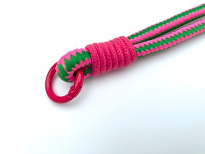 Kordel mit Karabiner Pink Grün Rot