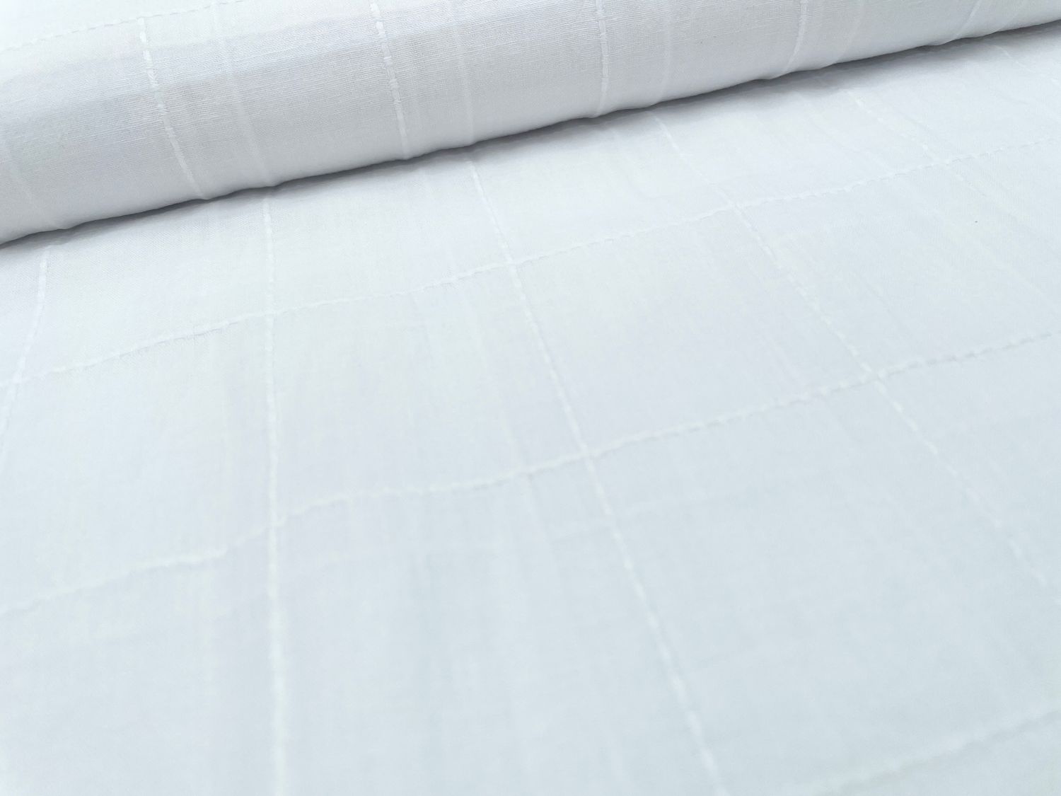 Baumwoll Voile Dobby Weiß Blusenstoff Baumwoll Voile Dobby Weiß Blusenstoff