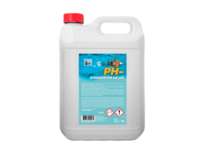 pH - / Diminuidor de pH Líquido para Piscinas - 5L