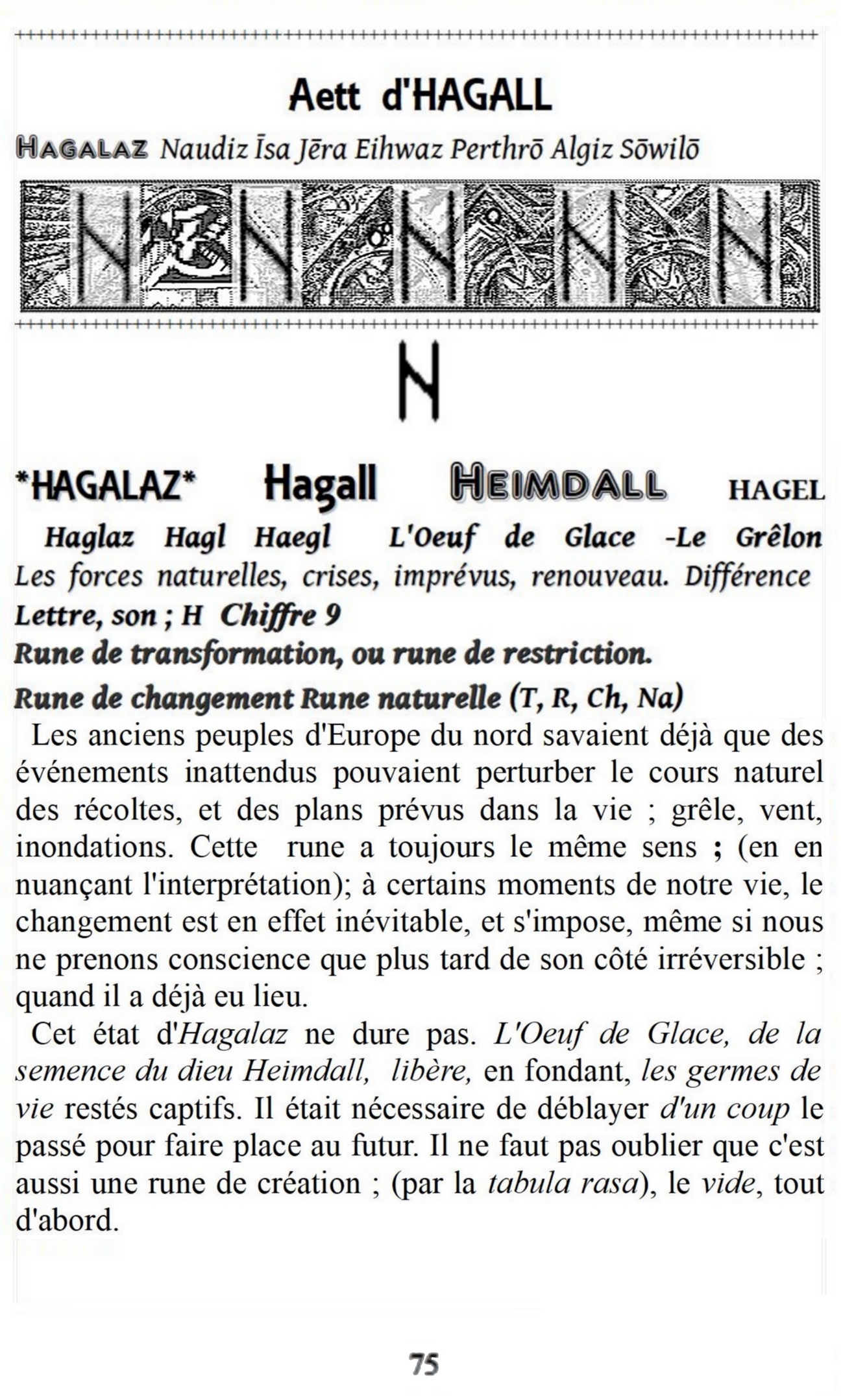 Les réponses des Runes Les réponses des Runes