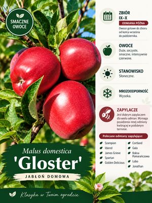 Jabłoń w doniczce jabłonka 'Gloster' Jabłoń w doniczce jabłonka 'Gloster'