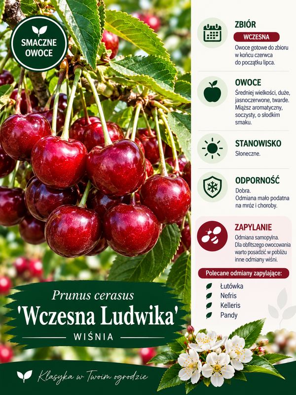 Wiśnia w doniczce 'Wczesna Ludwika' Prunus Wiśnia w doniczce 'Wczesna Ludwika' Prunus
