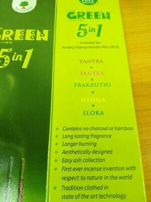 Green Aroma Incense Sticks (100% Natural)