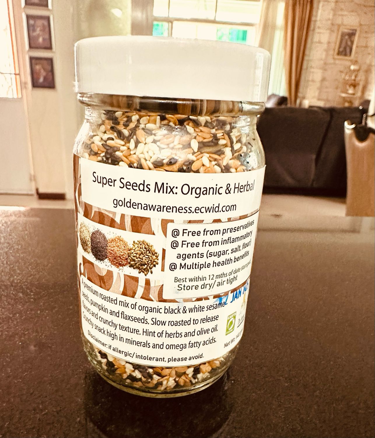 Seeds Mix- Crunchy Organic Superfoood (120 gms)