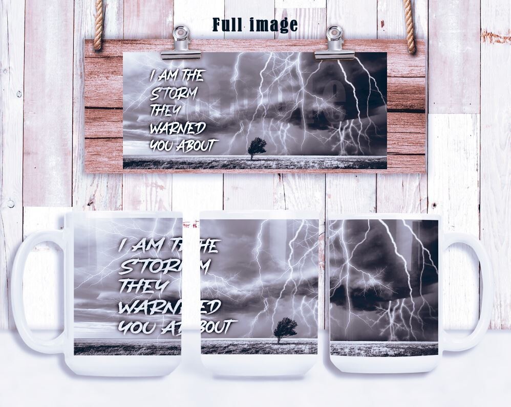 I am the storm they warned you about 15oz Ceramic Coffee Mug