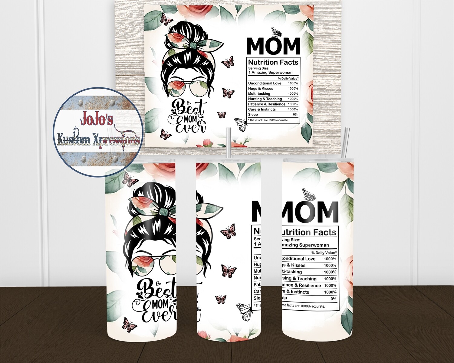 Best Mom Ever 20oz. Skinny Tumbler
