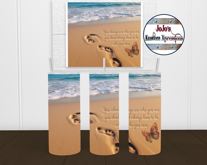 Foot prints in the sand 20pz Tumbler