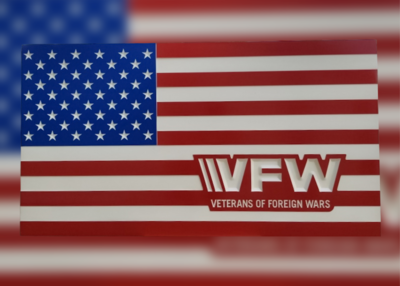 VFW Licensed Wooden Flags