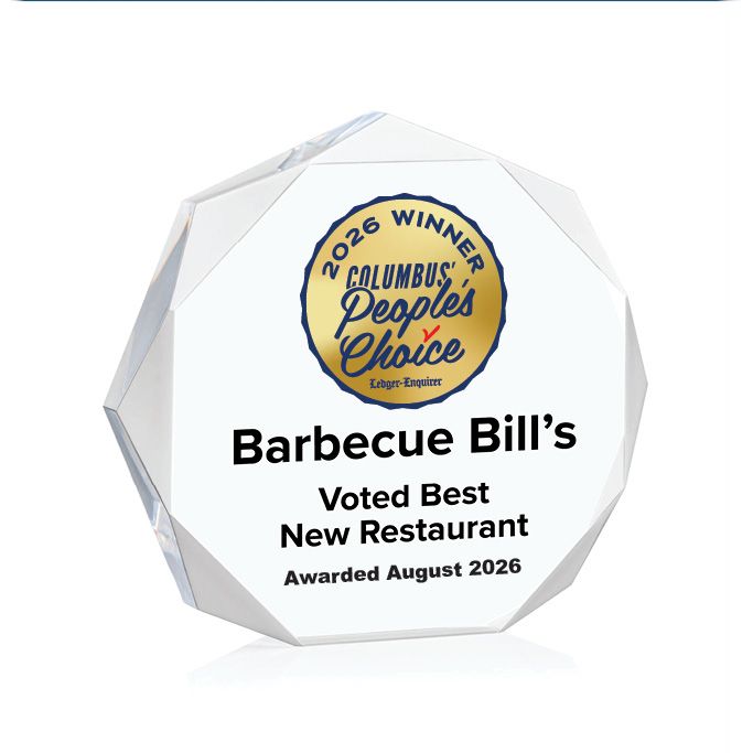Acrylic Winner's Award - Clear Octagon