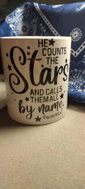 He counts the stars mug