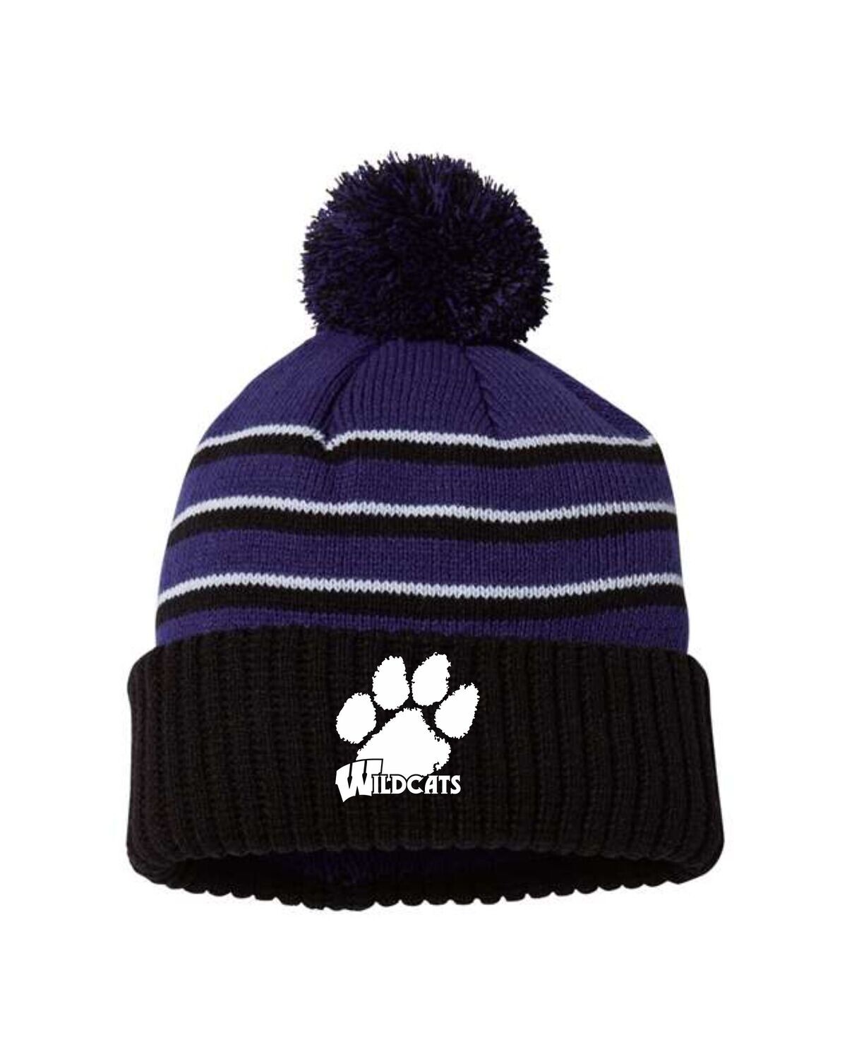 Pom Beanie with Embroidered Logo