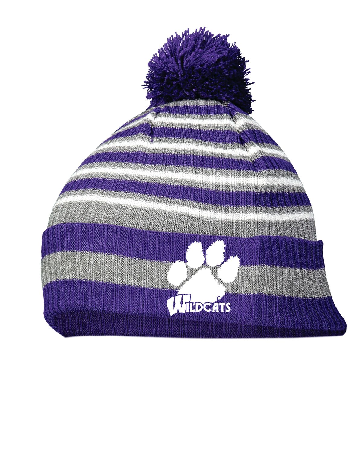 Pom Beanie with Embroidered Logo