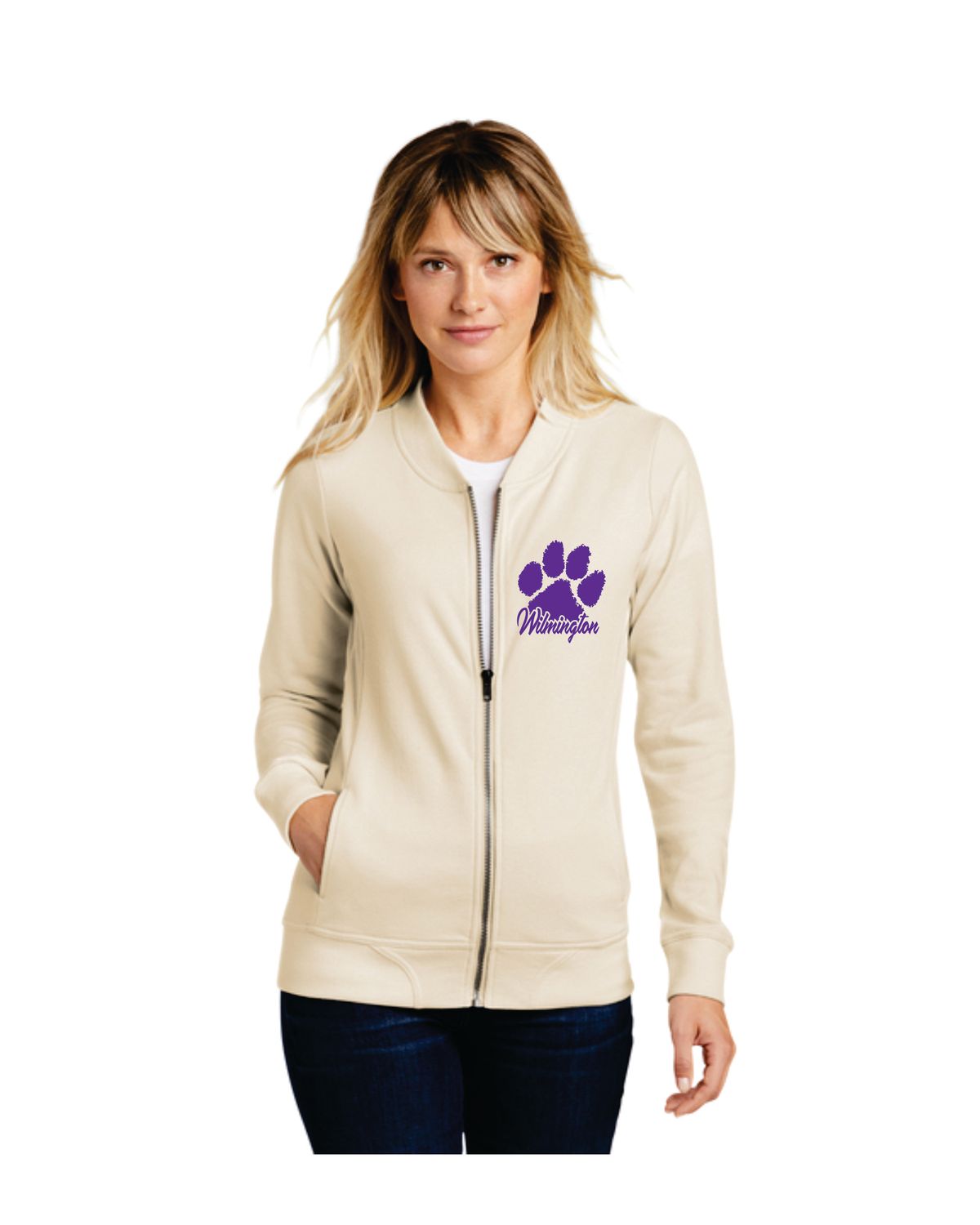 Ladies Lightweight French Terry Bomber