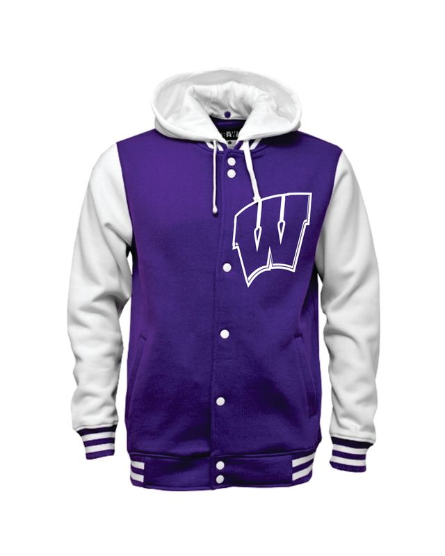 Retro Letterman Hoodie(removable hood)