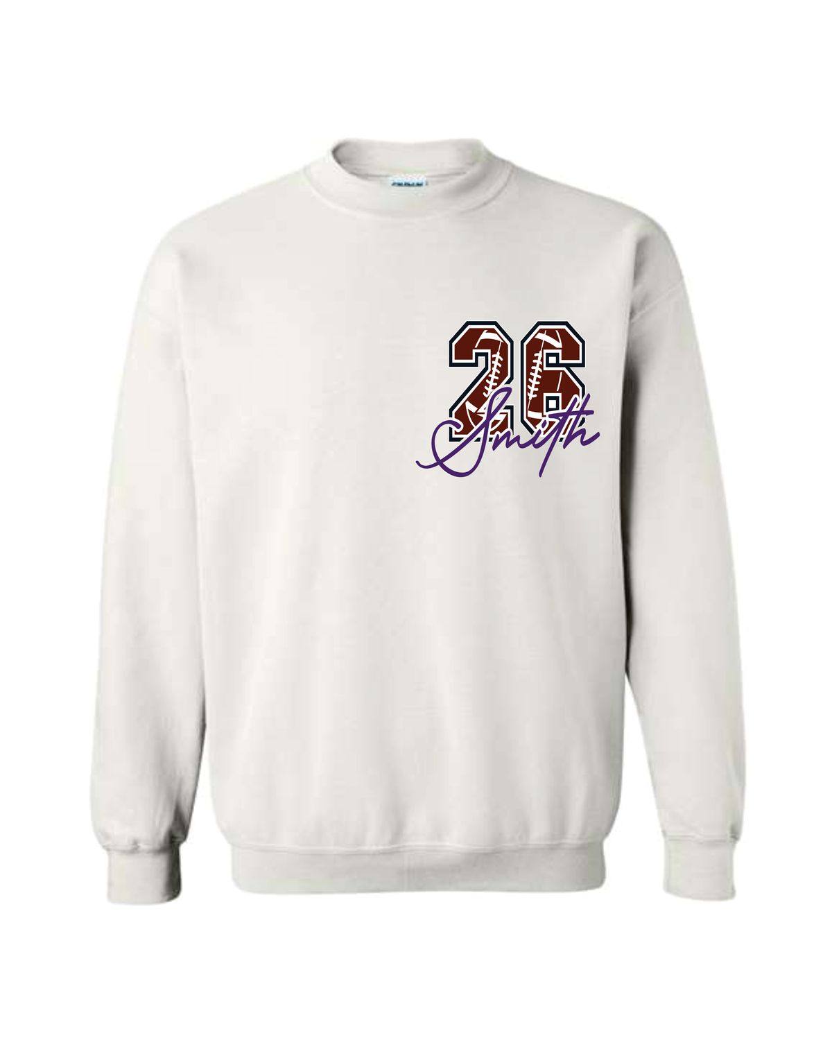 senior football crewneck