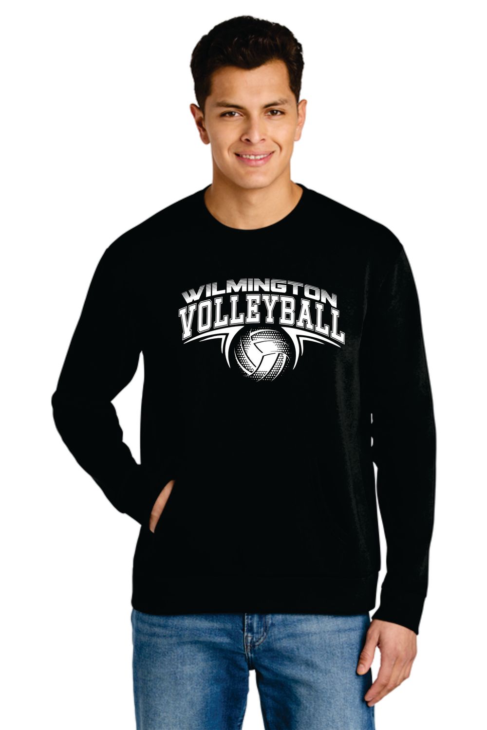 Volleyball Pocket Crewneck Sweatshirt