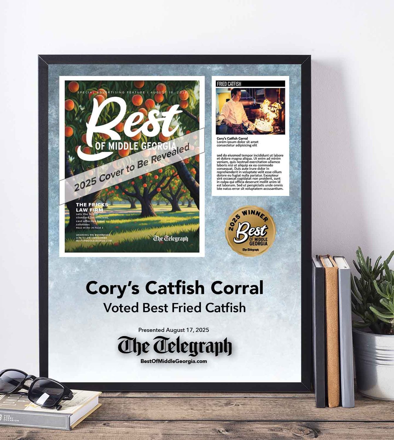 Winner&#39;s Cover Premium Plaque