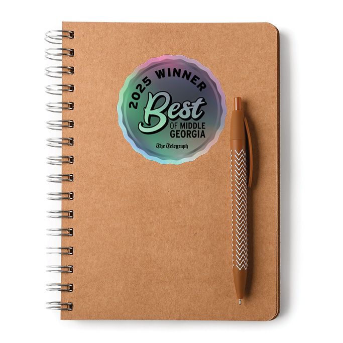 Kiss-Cut Holographic Logo Stickers