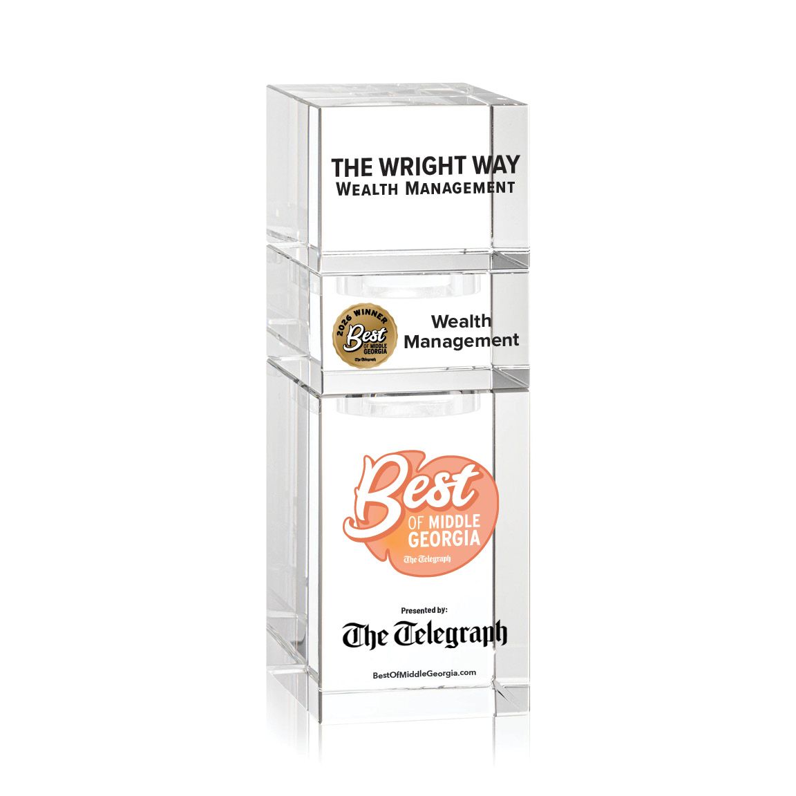 Crystal Winner's Award - Stackable Tower