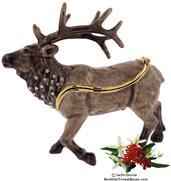 Meandering Elk Trinket Box