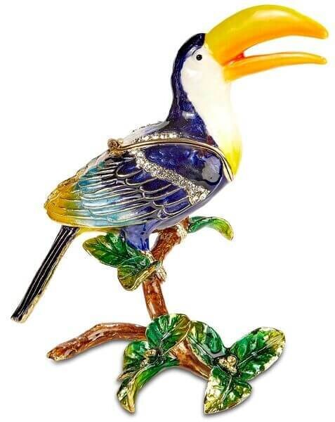 Toucan on Branch Trinket Box