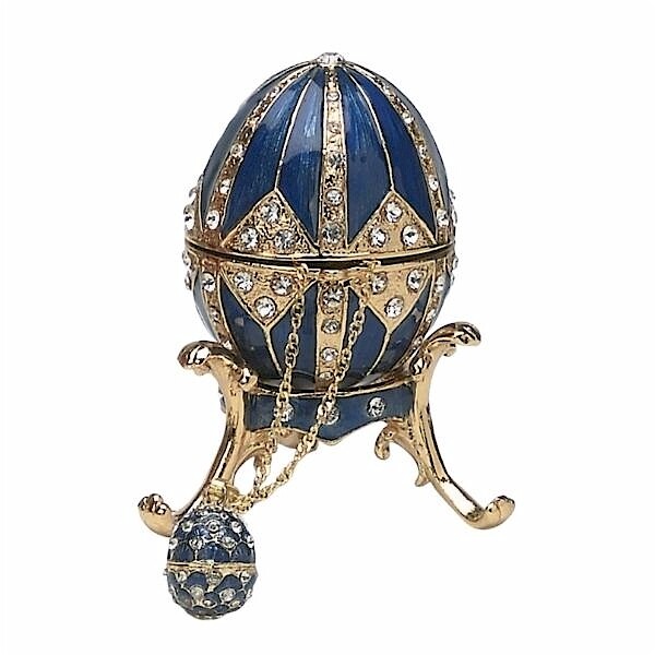 Blue Egg Decorative Trinket Box
