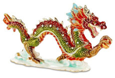 Water Dragon- Bright Trinket Box