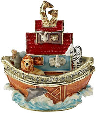 Noah&#39;s Ark Animals Trinket Box