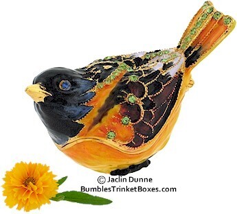 Miniature Oriole Trinket Box