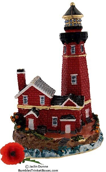 Lighthouse - Red Brick Trinket Box