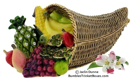 Cornucopia Fruit Trinket Box