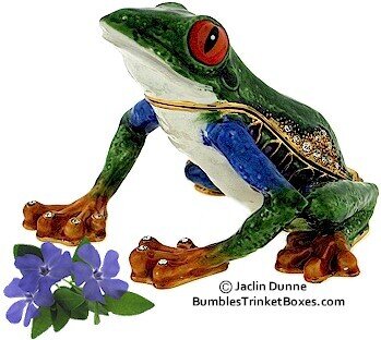 Tree Frog Trinket Box