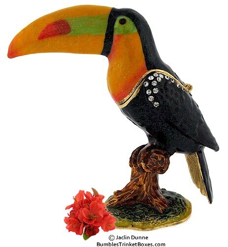 New Toucan Perching Trinket Box