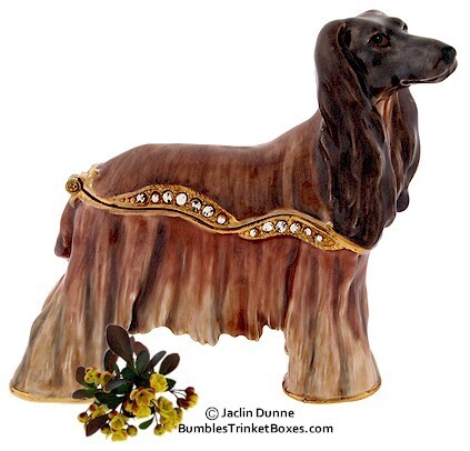 New Afghan Hound Trinket Box