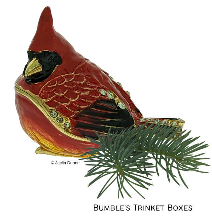 New Miniature Cardinal Trinket Box