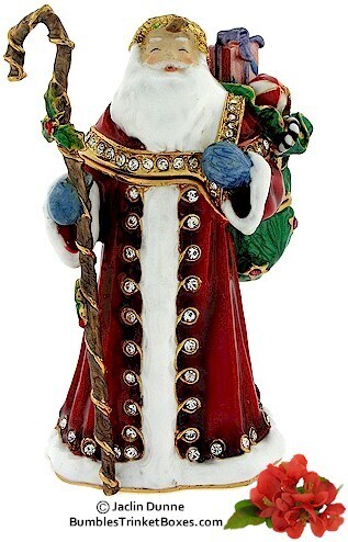 European Santa Trinket Box