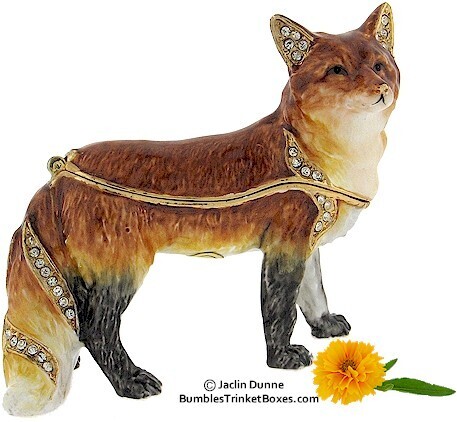 Red Fox Trinket Box