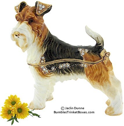 Fox Terrier Trinket Box