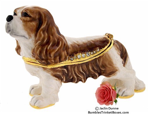King Charles Dog Trinket Box
