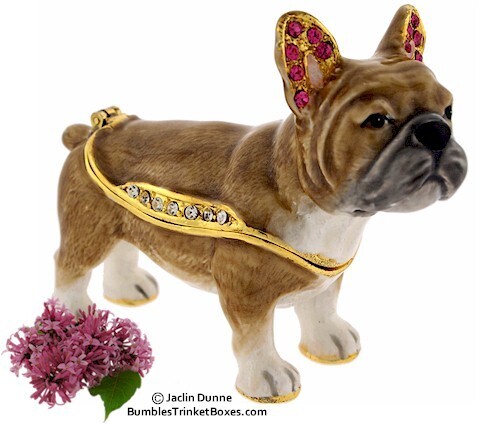 New French Bulldog Trinket Box