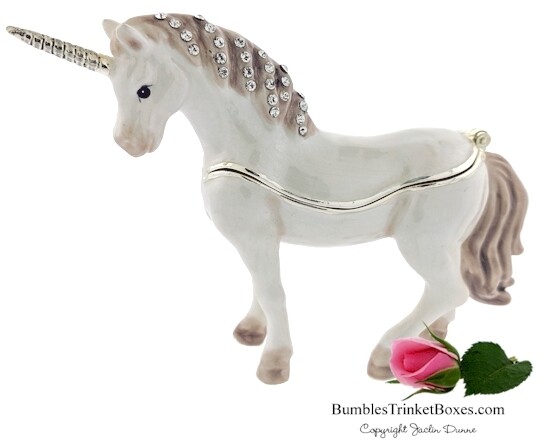 Charming Unicorn Trinket Box