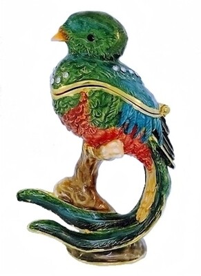 Quetzal Bird Trinket Box