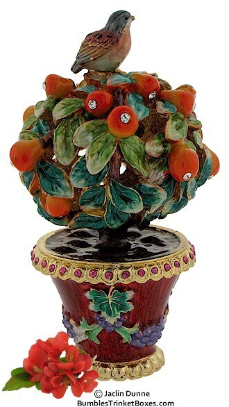 Partridge In A Pear Tree Trinket Box