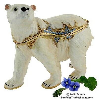 Large Polar Bear Trinket Box
